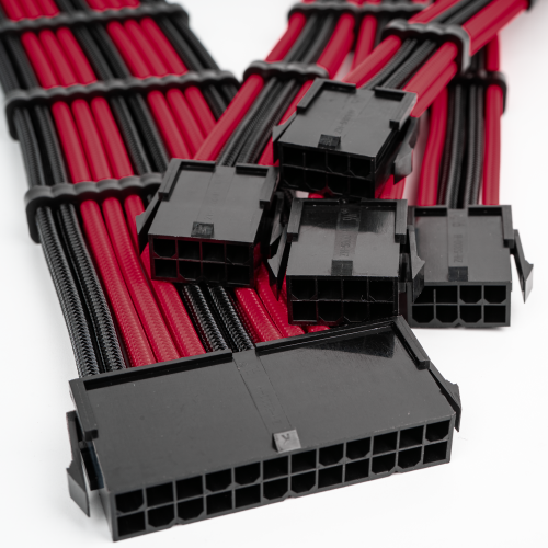 Купить Набор кастомных кабелей питания EVOLVE Custom PSU Cable Kit 0.3m (EV-PSUMF-03BkR) Black/Red - цена в Харькове, Киеве, Днепре, Одессе
в интернет-магазине Telemart фото