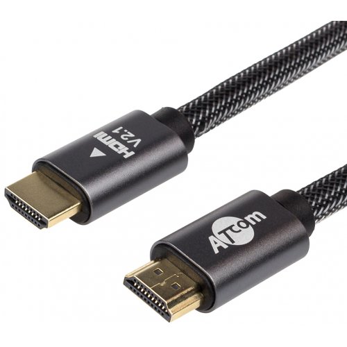 Купить Кабель ATcom HDMI-HDMI 2m v2.1 4K Premium (23782) Black - цена в Харькове, Киеве, Днепре, Одессе
в интернет-магазине Telemart фото