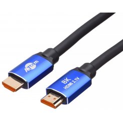 Фото Кабель ATcom HDMI-HDMI 5m v2.1 8K (88855) Blue/Black