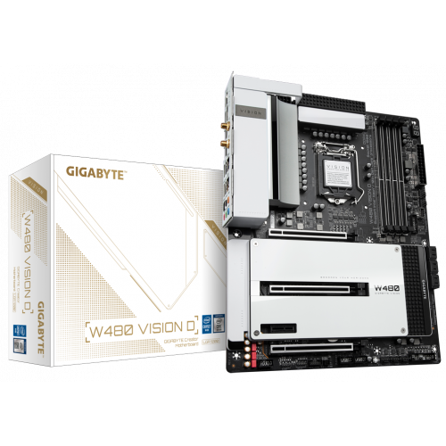 Photo Motherboard Gigabyte W480 VISION D (s1200, Intel W480)