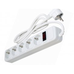 Мережевий фільтр PATRON 1.8 м 10A 5 розеток (EXT-PN-SP-1052W) White