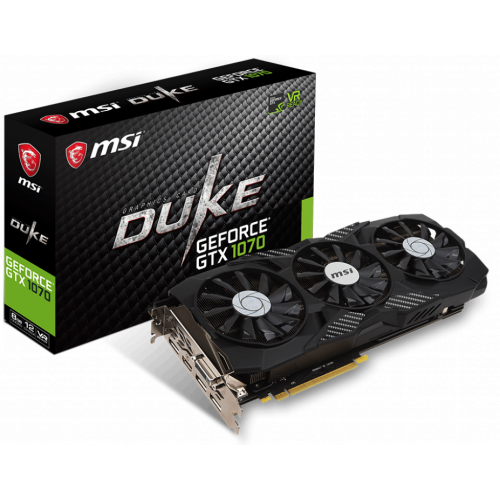 Продати Відеокарта MSI GeForce GTX 1070 DUKE 8192MB (GTX 1070 DUKE 8G) Seller Recertified за Trade-In у інтернет-магазині Телемарт - Київ, Дніпро, Україна фото