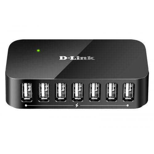 USB-хаб D-Link USB 2.0 to USB 2.0 7-port (DUB-H7/B/D2A) купити в Україні | Telemart фото