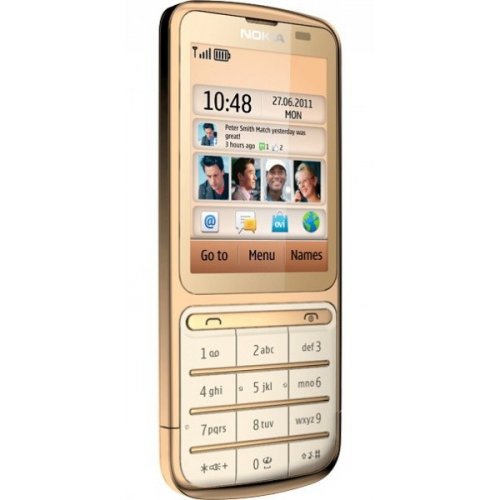 Купить Мобильный телефон Nokia C3-01.5 Touch and Type Gold - цена в Харькове, Киеве, Днепре, Одессе
в интернет-магазине Telemart фото
