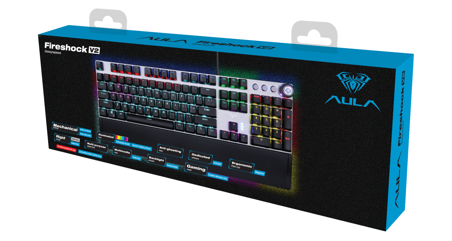 Клавиатура AULA Fireshock V2 Mechanical Wired Black: обзор ...