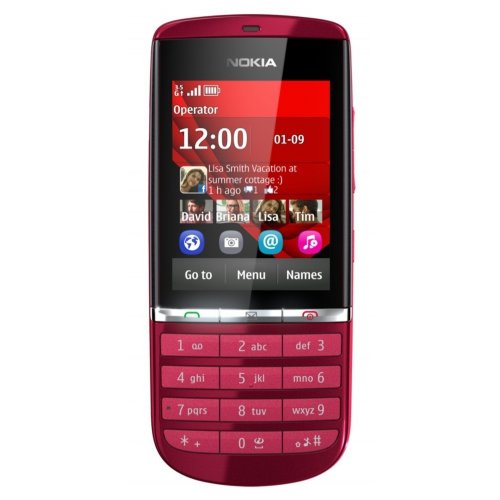 Купить Мобильный телефон Nokia Asha 300 Red - цена в Харькове, Киеве, Днепре, Одессе
в интернет-магазине Telemart фото