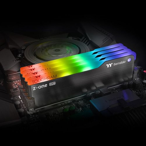 Фото ОЗУ Thermaltake DDR4 16GB (2x8GB) 3600Mhz TOUGHRAM Z-ONE RGB (R019D408GX2-3600C18A) Black