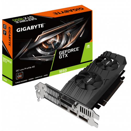 Фото Видеокарта Gigabyte GeForce GTX 1650 D6 OC Low Profile 4096MB (GV-N1656OC-4GL)
