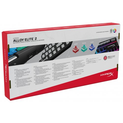 Фото Клавиатура HyperX Alloy Elite 2 RGB HyperX Red (HKBE2X-1X-RU/G/4P5N3AX) Black