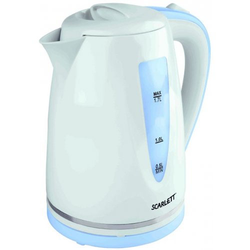 Купить Электрочайник Scarlett SC-EK18P06 White/Blue - цена в Харькове, Киеве, Днепре, Одессе
в интернет-магазине Telemart фото