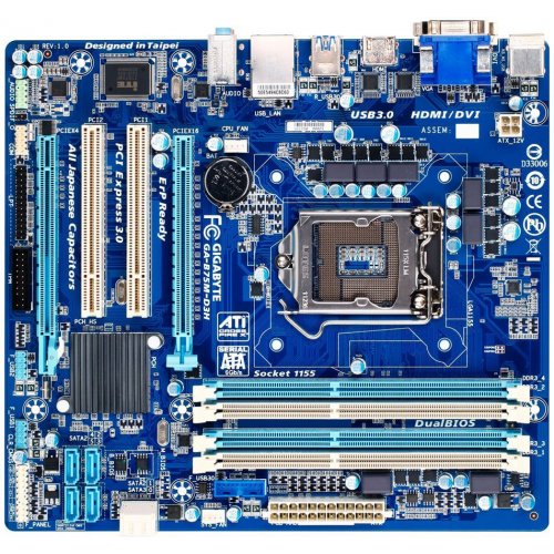 Продать Материнская плата Gigabyte GA-B75M-D3H OEM (s1155, Intel B75) по Trade-In интернет-магазине Телемарт - Киев, Днепр, Украина фото