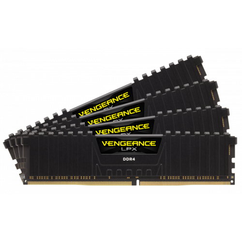 Фото ОЗУ Corsair DDR4 32GB (4x8GB) 3600Mhz Vengeance LPX Black (CMK32GX4M4D3600C18)