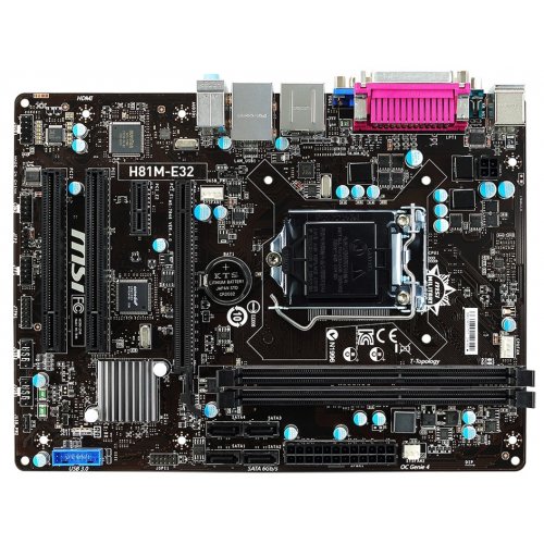Продати Материнська плата MSI H81M-E32 (s1150, Intel H81) за Trade-In у інтернет-магазині Телемарт - Київ, Дніпро, Україна фото