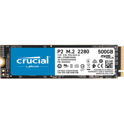 Фото Crucial P2 500GB M.2 (2280 PCI-E) NVMe x4 (CT500P2SSD8)