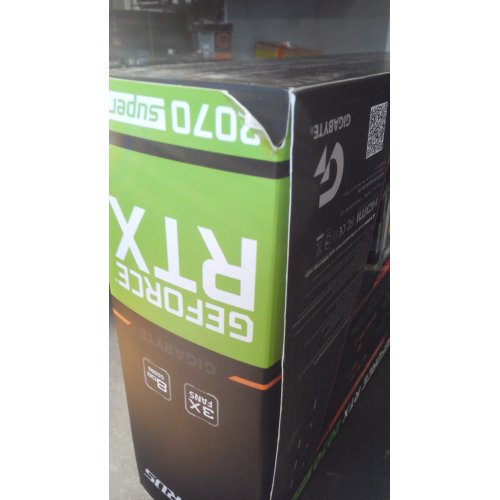 Photo Video Graphic Card Уценка видеокарта Gigabyte GeForce RTX 2070 SUPER AORUS 8192MB (GV-N207SAORUS-8GC) (След от установки, 288559)