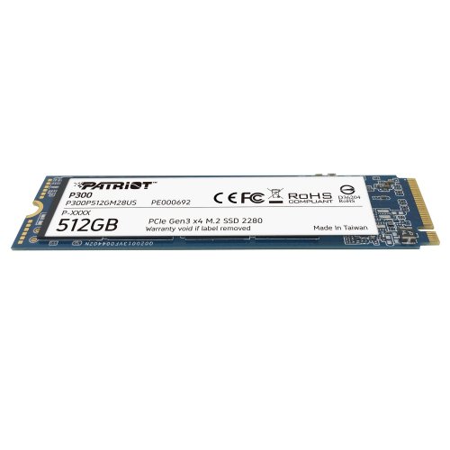 Photo SSD Drive Patriot P300 512GB M.2 (2280 PCI-E) NVMe x4 (P300P512GM28US)