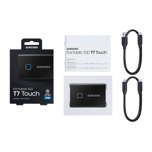 Продать SSD-диск Samsung T7 Touch 2TB USB 3.2 (MU-PC2T0K/WW) Black по Trade-In интернет-магазине Телемарт - Киев, Днепр, Украина фото