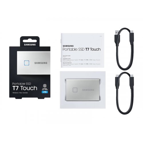 Продать SSD-диск Samsung T7 Touch 2TB USB 3.2 (MU-PC2T0S/WW) Silver по Trade-In интернет-магазине Телемарт - Киев, Днепр, Украина фото