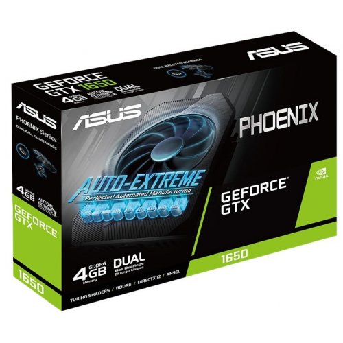 Продати Відеокарта Asus GeForce GTX 1650 Phoenix 4096MB (PH-GTX1650-4GD6) за Trade-In у інтернет-магазині Телемарт - Київ, Дніпро, Україна фото