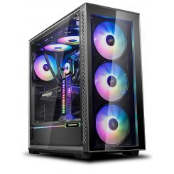 Фото Уценка корпус Deepcool MATREXX 70 ADD-RGB 3F Tempered Glass без БП Black (Следы установки, 290015)