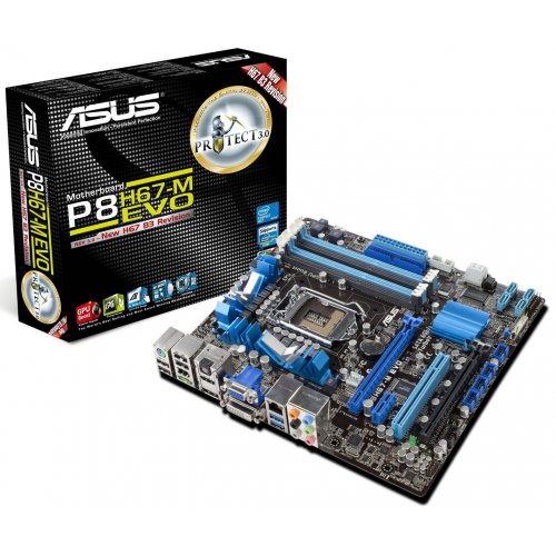 Продати Материнська плата Asus P8H67-M EVO REV3.0 (s1155, Intel H67) за Trade-In у інтернет-магазині Телемарт - Київ, Дніпро, Україна фото