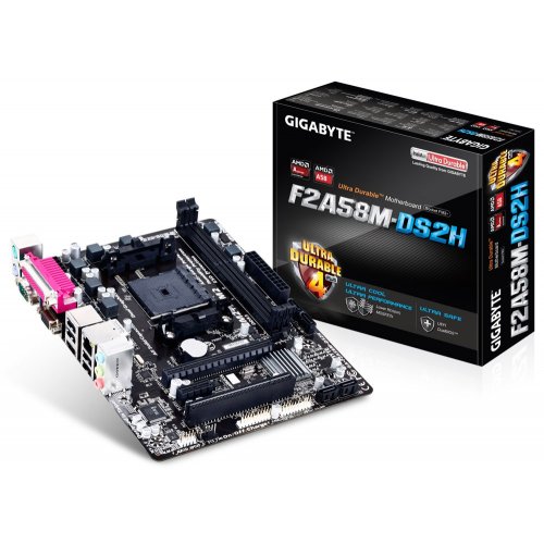 Продати Материнська плата Gigabyte GA-F2A58M-DS2H (sFM2+, AMD A58) за Trade-In у інтернет-магазині Телемарт - Київ, Дніпро, Україна фото