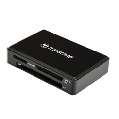 Фото Кардридер Transcend Cardreader 3-in-1 USB 3.1 SD/microSD/CompactFlash (TS-RDF9K2) Black