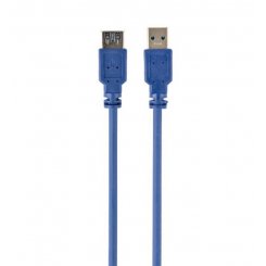 Фото Кабель Cablexpert USB 3.0 AM-AF 1.8m Premium (CCP-USB3-AMAF-6) Blue