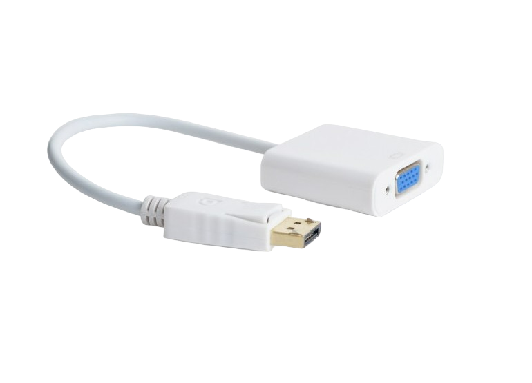 DisplayPort to VGA adapter cable, white (A-DPM-VGAF-02-W)