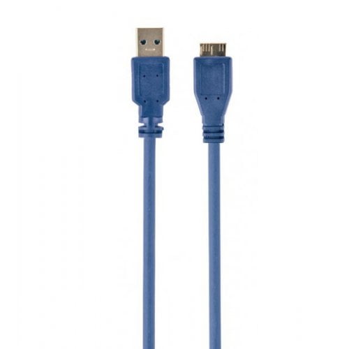 Купити Кабель Cablexpert USB 3.0 AM-microBM 1.8m (CCP-mUSB3-AMBM-6) Blue - ціна в Києві, Львові, Вінниці, Хмельницькому, Франківську, Україні | інтернет-магазин TELEMART.UA фото