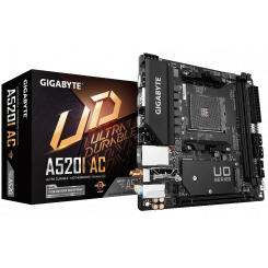 Материнская плата Gigabyte A520I AC (sAM4, AMD A520)