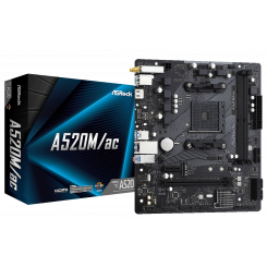 Материнська плата AsRock A520M/ac (sAM4, AMD A520)