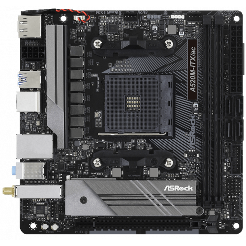 Photo Motherboard AsRock A520M-ITX/ac (sAM4, AMD A520)