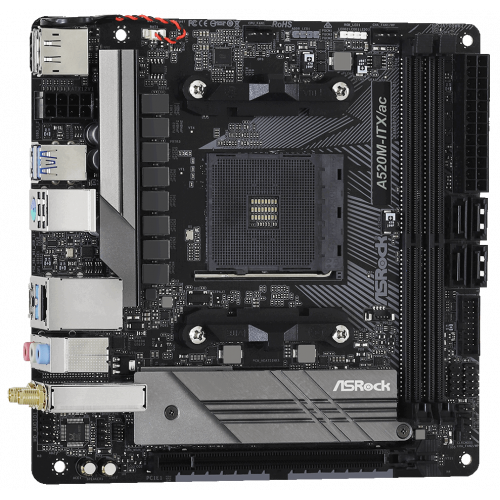 Photo Motherboard AsRock A520M-ITX/ac (sAM4, AMD A520)
