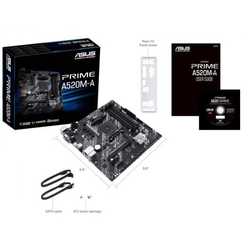Photo Motherboard Asus PRIME A520M-A (sAM4, AMD A520)