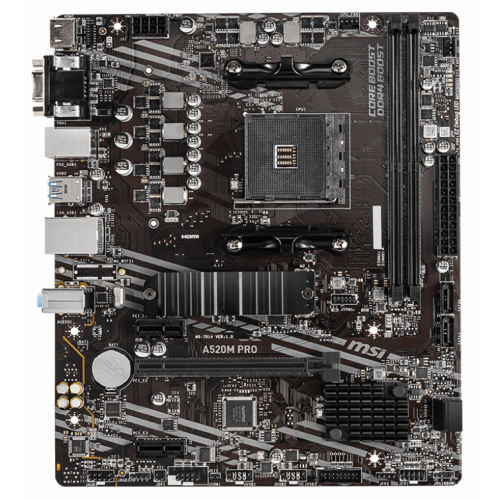 Photo Motherboard MSI A520M PRO (sAM4, AMD A520)