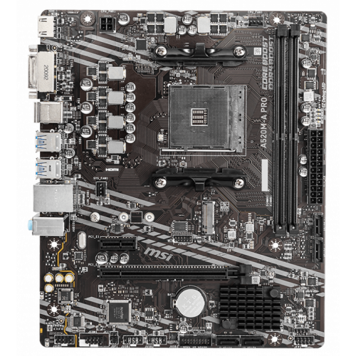 Photo Motherboard MSI A520M-A PRO (sAM4, AMD A520)