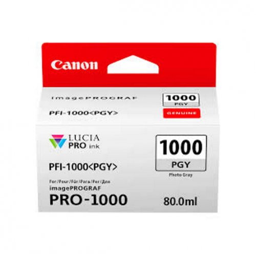 Купить Чернила Canon PFI-1000 80 ml (0553C001) Grey - цена в Харькове, Киеве, Днепре, Одессе
в интернет-магазине Telemart фото