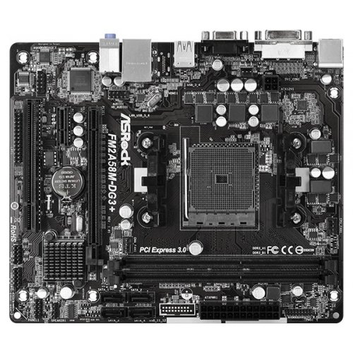 Продать Материнская плата AsRock FM2A58M-DG3+ (sFM2+, AMD A58) по Trade-In интернет-магазине Телемарт - Киев, Днепр, Украина фото