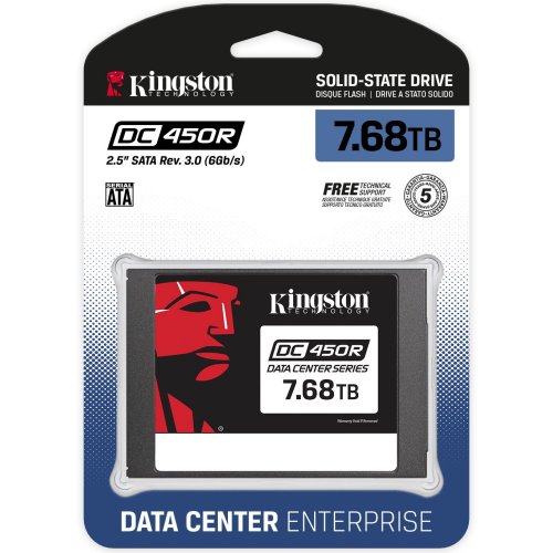 Фото SSD-диск Kingston DC450R 3D TLC NAND 7.68TB 2.5