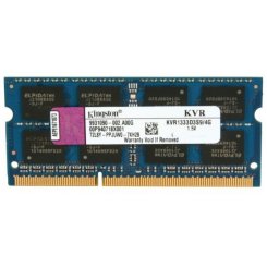 ОЗП Kingston SODIMM DDR3 4GB 1333MHz (KVR1333D3S9/4G)