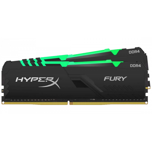 Фото ОЗП HyperX DDR4 64GB (2x32GB) 2666Mhz Fury RGB (HX426C16FB3AK2/64)