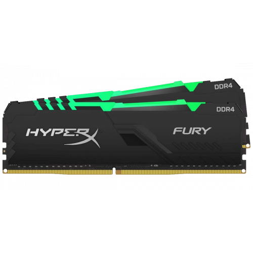 Фото HyperX DDR4 64GB (2x32GB) 3200Mhz Fury RGB (HX432C16FB3AK2/64)