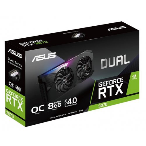 Фото Видеокарта Asus GeForce RTX 3070 Dual OC 8192MB (DUAL-RTX3070-O8G)