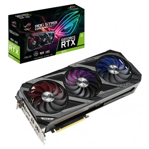 Продати Відеокарта Asus ROG GeForce RTX 3070 STRIX 8192MB (ROG-STRIX-RTX3070-8G-GAMING) за Trade-In у інтернет-магазині Телемарт - Київ, Дніпро, Україна фото