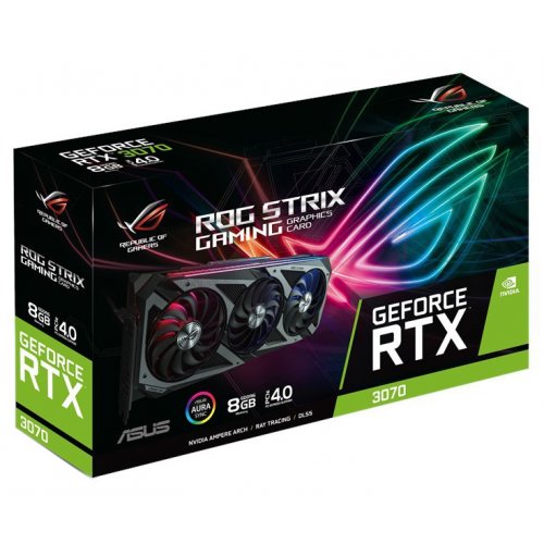 Продати Відеокарта Asus ROG GeForce RTX 3070 STRIX 8192MB (ROG-STRIX-RTX3070-8G-GAMING) за Trade-In у інтернет-магазині Телемарт - Київ, Дніпро, Україна фото