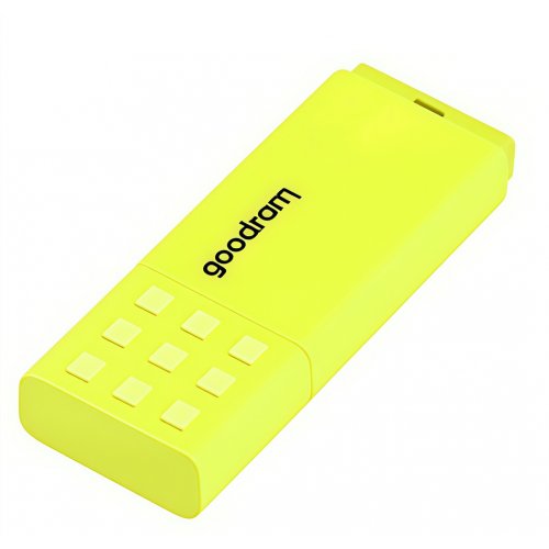 Накопичувач GoodRAM UME2 128GB USB 2.0 (UME2-1280Y0R11) Yellow купити в Україні: Київ, Львів, Хмельницький, Тернопіль, Івано-Франківськ | Низька ціна, відгуки, характеристики від TELEMART фото