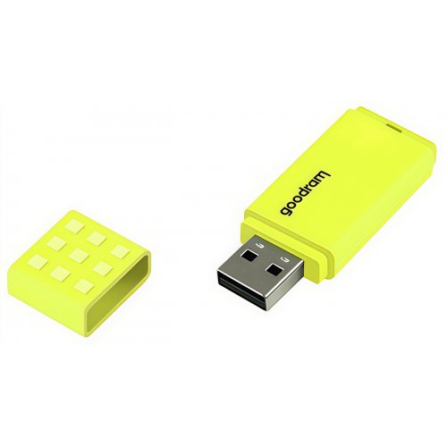 Накопичувач GoodRAM UME2 64GB USB 2.0 (UME2-0640Y0R11) Yellow купити в Україні: Київ, Львів, Хмельницький, Тернопіль, Івано-Франківськ | Низька ціна, відгуки, характеристики від TELEMART фото