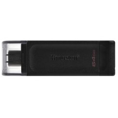 Фото Накопичувач Kingston DataTraveller 70 64GB USB Type-C (DT70/64GB) Black