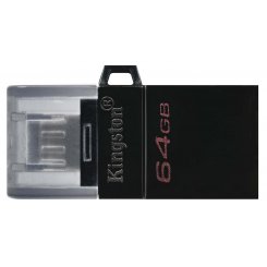 Накопичувач Kingston DataTraveler microDuo G2 64GB USB 3.2/microUSB OTG (DTDUO3G2/64GB) Black
